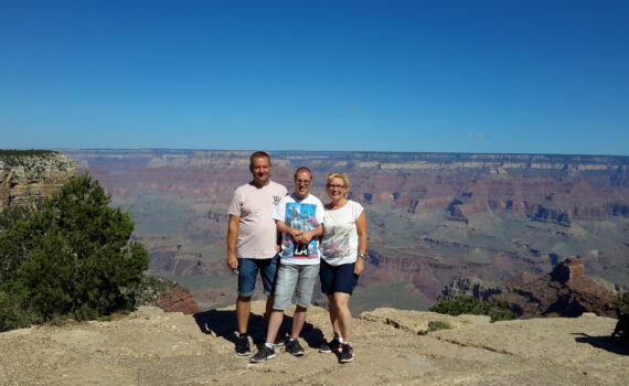 Familie op vakantie